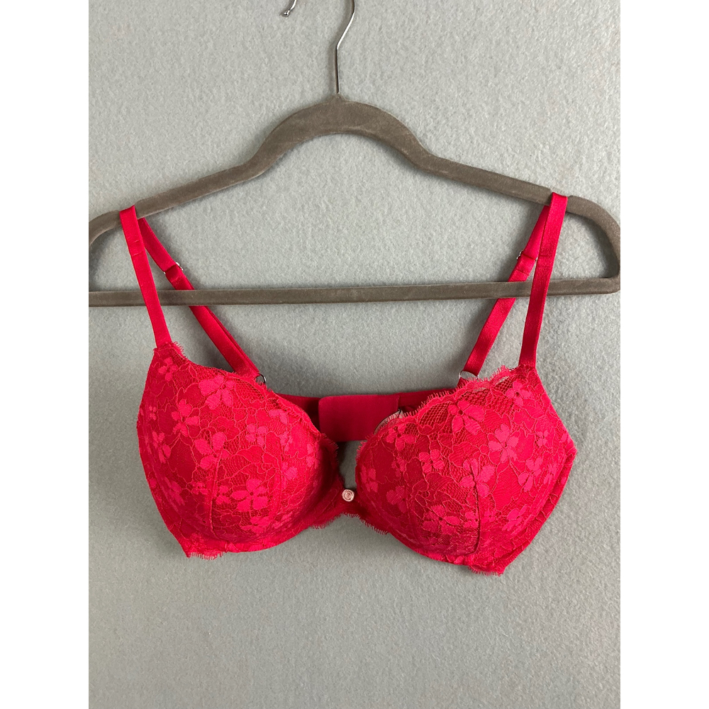 Victoria‎ Secret Bra Women's 34E (DD) Dream Angels Push Up Bra Lace Trim